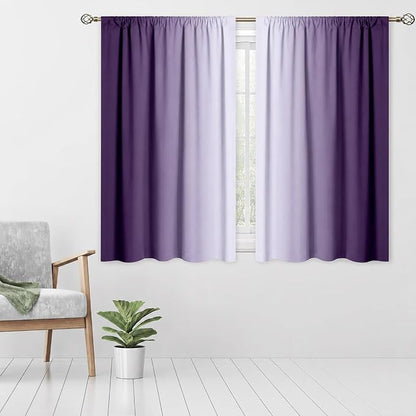 Purple Kitchen Curtains 2 Panels - Image 5