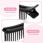 2PCS Hair Clips for Styling Sectioning, Professional Alligator Grip Clips for Salon & Home Styling - Non-Slip Sectioning Hair Holders, Perfect for Haircuts & Dyeing- Hair DIY Accessories