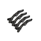 4 Pro Clips - Hair Clips for Styling, Sectioning, All Hair Types - Salon Accessories for Hair Stylists - Makeup Clips for Makeup Application - Black