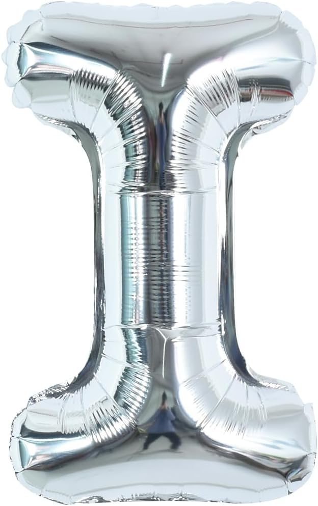 TONIFUL 40 Inch Large Silver Letter I Foil Balloons Alphabet Balloons | Giant by TONIFUL