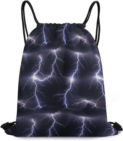 Sports Drawstring Bag Gym Sackpack Waterproof String Backpack by Unknown