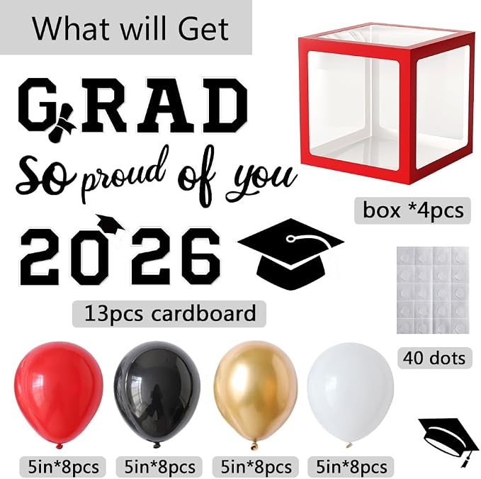 2026 Graduation Balloon Box - Image 2