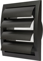 Repa Market 6 Inch Anthracite Dryer Vent Hood/Duct Cover for Walls or Ducting/ABS Plastic Grille with Flaps & Insect Screen/Exhaust and Dryer Vent Covers for Indoor & Outdoor Use
