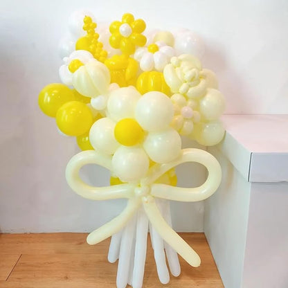 260 Long Balloons 100 Pack Pastel Yellow Twisting Animal Balloons Thickening - Image 4