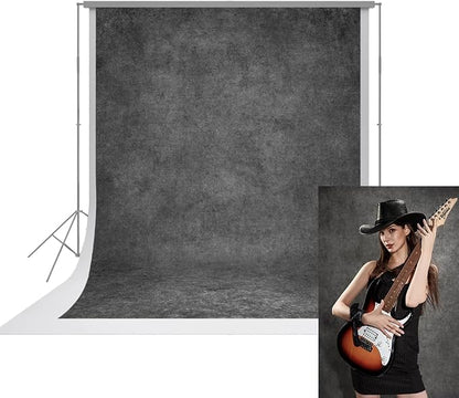 UrcTepics 6×8 ft Grey Fabric Photo Backdrops, Classic Abstract Texture Backdrop by UrcTepics