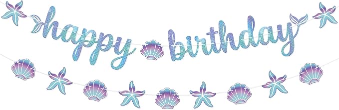 KatchOn Blue Happy Birthday Banner 10 Feet by KatchOn