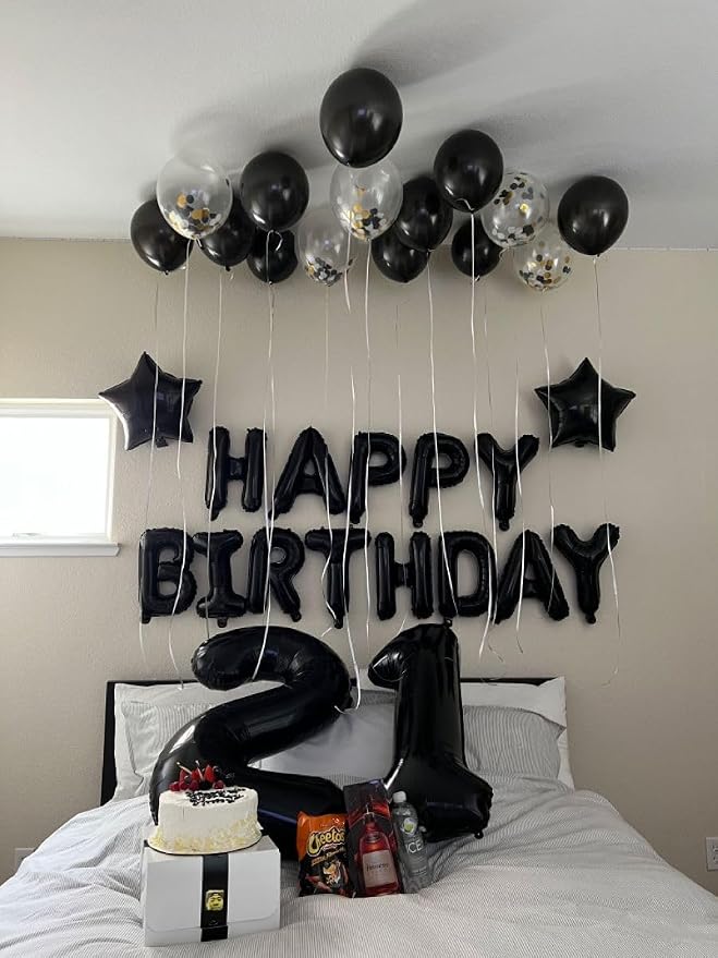 Black 18 Balloon - Image 8