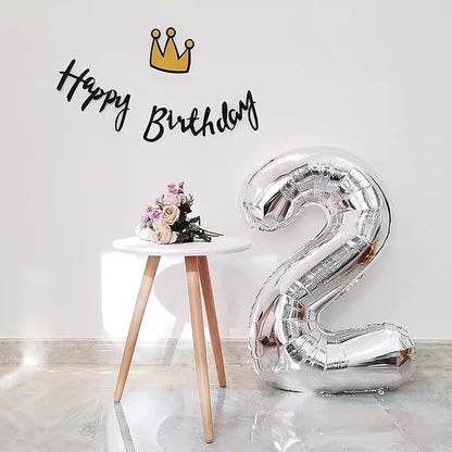 Silver 21 Number Balloons Big Giant Jumbo Large Number 21 Foil Mylar Balloons - Image 5