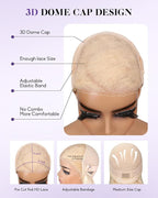 613 Lace Front Wig Human Hair 180% Density Wear and Go Glueless Wigs Human Hair Blonde Wig Human Hair Pre cut Lace Pre Plucked Real Bleached Knots (24inch,9X6 Straight Wig)