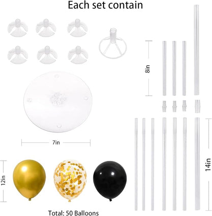 4 Set Balloon Stand Kit for Table Centerpieces - Image 2