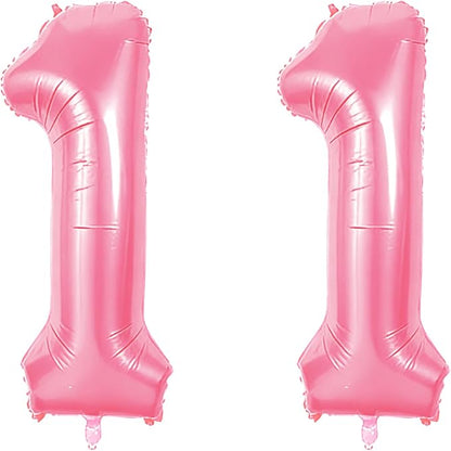 Number 11 Balloons for 11th Birthday Party Decorations, 0-100 Large No.11 by Joycard
