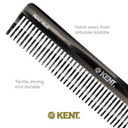 Kent 92T Black Graphite Wide Tooth Women’s Detangler Comb for Curly, Wavy, and Thick Hair – Ideal for Use on Wet Hair – Gentle, Shower Comb for – Anti-Static, Smooth - Styling Tool by Kent