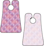 Beard Shaving Cape with Suction Cups, Pink Glitter Pattern Shave Bib, Non-Stick Waterproof Hair Catcher, Grooming Bib for Men Husband