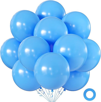 18 Inch Light Blue Balloons, Baby Shower, Birthday Party and Event Decoration by KALOR