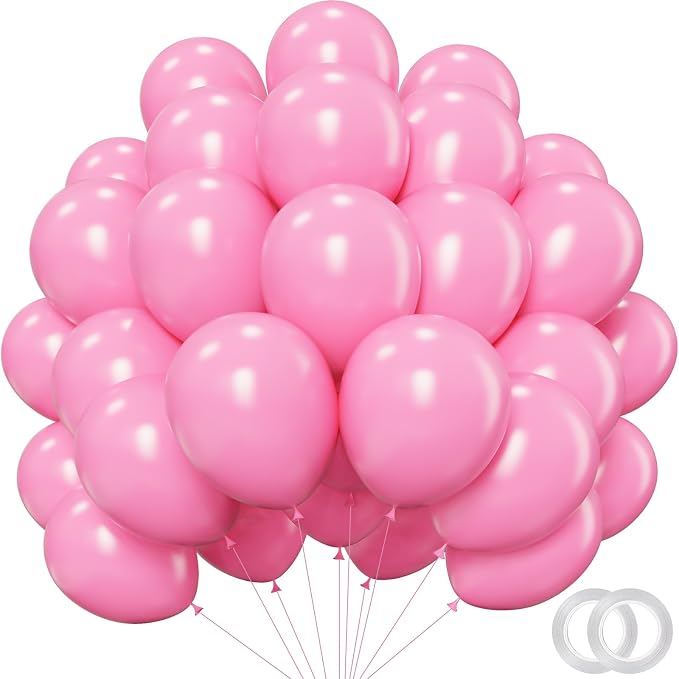 Pink Christmas Balloons by PatiCool