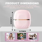 Mini Straightener Brush, Rechargeable Portable Hair Straightener Brush, 3-Speed Temperature Control, Anti-Scald Shell, Lightweight and Portable for Home Travel Gift (Pink)