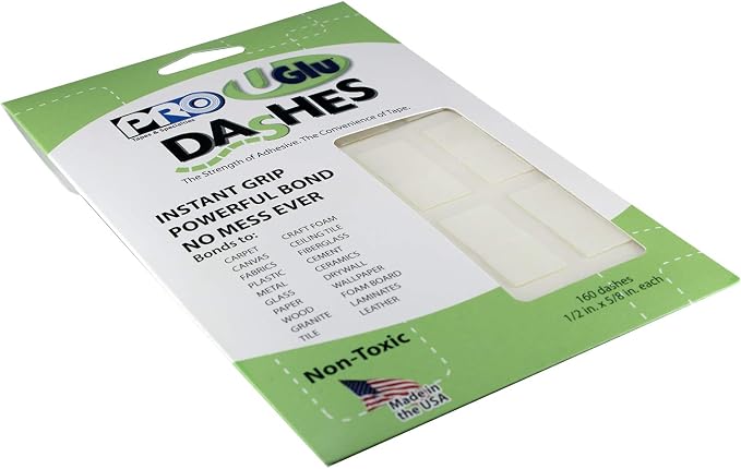 PRO Tapes & Specialties 306UGLU600 UGlu Dash Sheets, 1/2 in. x 5/8 in. dashes / - Image 2