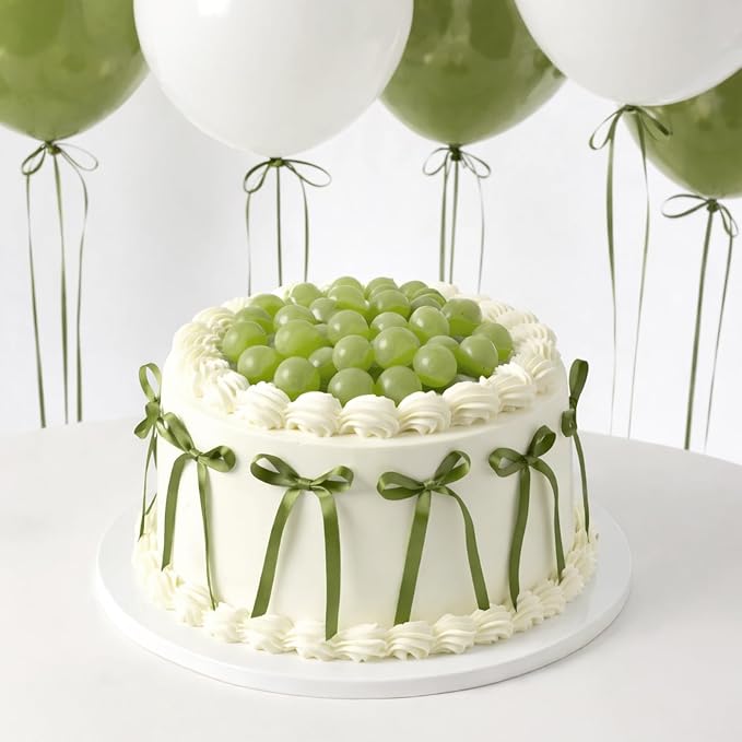 KINGLAKE Olive Green Satin Ribbon - Image 5