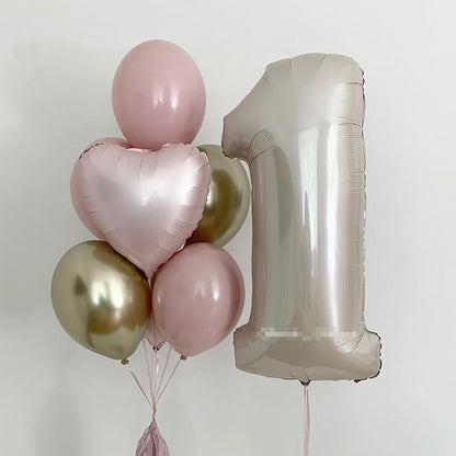 Baby Pink Heart Balloon, 18inch Pastel Pink Heart Shape Balloons Helium - Image 7