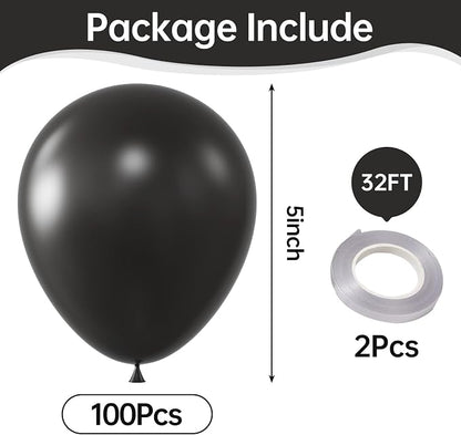 Black Balloons, Birthday Decoration, Wedding Party, Baby Shower Decorations - Image 2