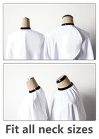 Professional Salon Cape Polyester Haircut Apron Barber Cape,54”x62”,White,C026005B