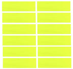 Kenz Laurenz Soft and Stretchy Elastic Cotton Headbands, Pack of 12, Neon Yellow