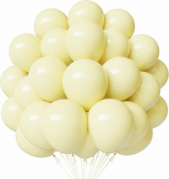 Light Yellow Latex Balloons, Baby Shower, Gender Reveal Party Decorations by PATYDECRO