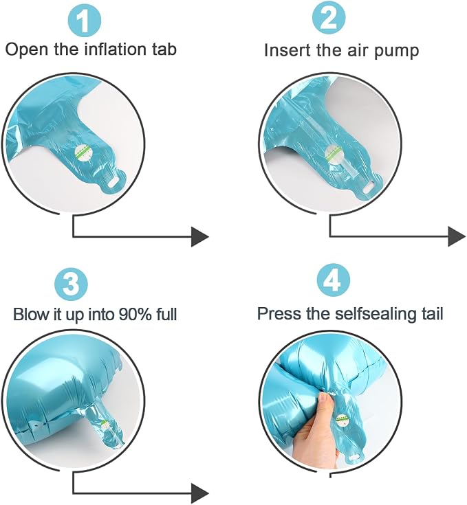 Pastel Blue 9 Balloon - Image 6