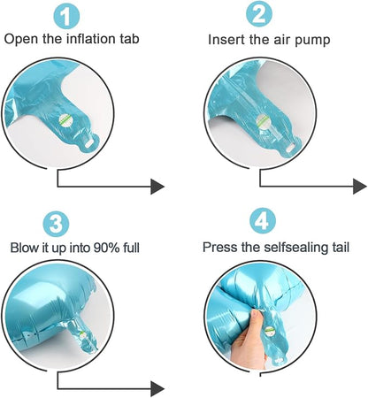 Pastel Blue 9 Balloon - Image 6