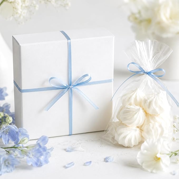 KINGLAKE Light Blue Satin Ribbon - Image 4