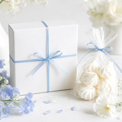 KINGLAKE Light Blue Satin Ribbon - Image 4