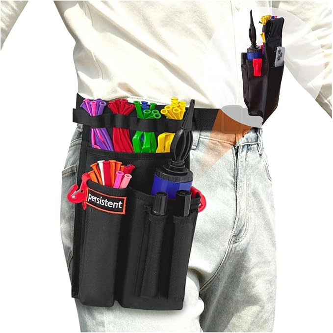 Multi-Pocket Balloon Organizer Portable Balloon Storage Bag Adjustable Tools by EHERDM