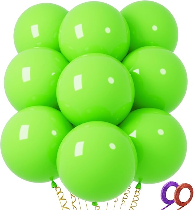 32Pcs Light Green Big Balloons 18 Inch by Qikoolaa