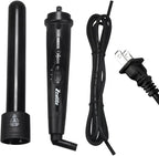 3 in 1 Curling Iron, Curler Wand Set with 3 Interchangeable Ceramic Curling Barrel(0.35”-1.25”), Instant Heat Up, Dual Voltage Hair Curler Beach Waves, Include Glove