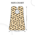 Waterproof Grooming Apron, Non-Stick Beard Bib with Suction Cups, for Wiener Dog Doxie Dachshund Weiner Dog Pet Dogs