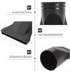 2PCS Professional Blow Dryer Narrow Concentrator - Specific Fit 4.3-4.5cm Diffusers, Black ABS Plastic Nozzle Replacement for Hair Dryer Attachments, Salon-Grade Flat Blow Styling Tools