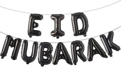 16-Inch Rose Gold Eid Mubarak Foil Balloons Party Decoration Supplies by REIANS