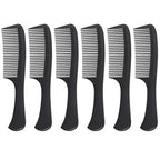 Wide Tooth Comb Large Hair Detangling Comb Styling Comb Hair Brush for Styling and Professional Hair Care, Suitable for Curly Long Wet Hair, Reduce Hair Loss and Dandruff&Headache (6 pcs)
