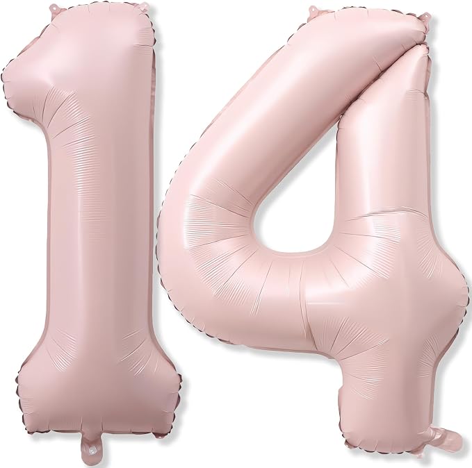 Light Pink 14th Birthday Balloon by KAINSY