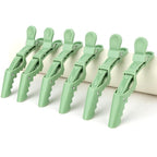 30 Pack Green Alligator Hair Clips for Styling Sectioning Large Salon Pro Hair Clips for Barber Hair Coloring, Cutting, Sectioning Big Gator Clips Hair Styling Accessories for Women Men