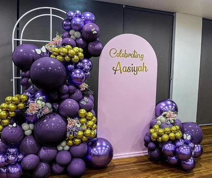Dark Purple Balloons Double Stuffed Purple Balloon Garland Pastel Lavender - Image 7