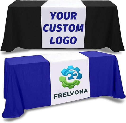 Custom Table Runner with Business Logo 36 in x 72 in, Customzied Banner and by Unknown