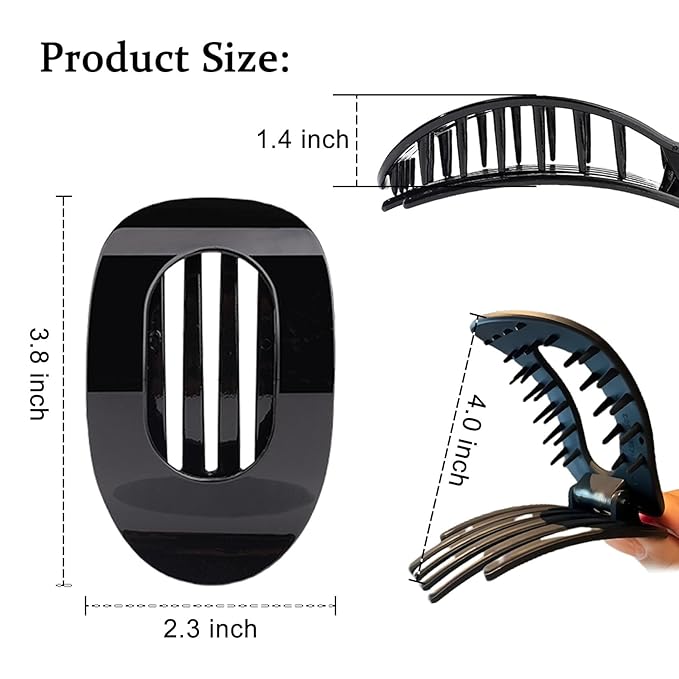 6PCS Flat Hair Clips for Women Fashion Leopard Print Duckbill Hair Claw Clips for Thick Thin Hair French Hair Clip Claw