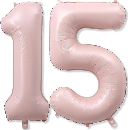 Light Pink Sweet 15th Birthday Balloon by KAINSY