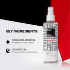 IGK GOOD BEHAVIOR Smoothing Frizz Fighters Travel Set | 4-in-1 Prep Spray + Spirulina Protein Smoothing Spray | Frizz Control + Heat Protectant | Vegan + Cruelty Free