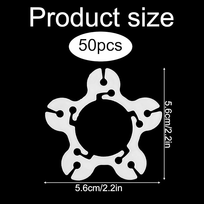 50pcs Balloon Arch Clips, 5.6x5.4x0.2cm/2.2x2.1x0.08in Plastic Balloon Garland - Image 2