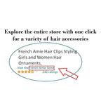 French Amie Curved Tokyo Large 3 ¾” Handmade Celluloid Automatic Volume Hair Clip Barrette (Tokyo)