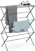 Drying Rack for Laundry, Foldable Clothes Drying Rack, Small Collapsible Dry Rack for Clothes, Use for Indoor & Outdoor Drying Clothes, 40"x29"x14.5" (Grey)