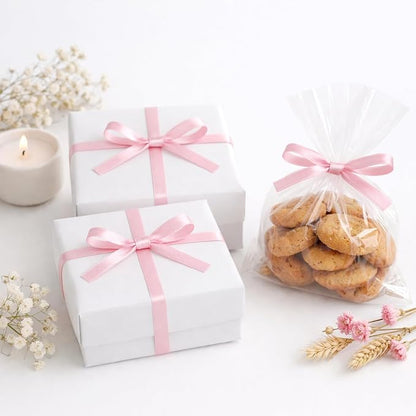 KINGLAKE Light Pink Satin Ribbon - Image 4