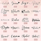 Portable Wooden Hair Brush with Custom Name Engraving, 2 Piece Mini Brushes Gifts for Girls, Daughter, 20 Personalized Design Options, Mirror Option Available